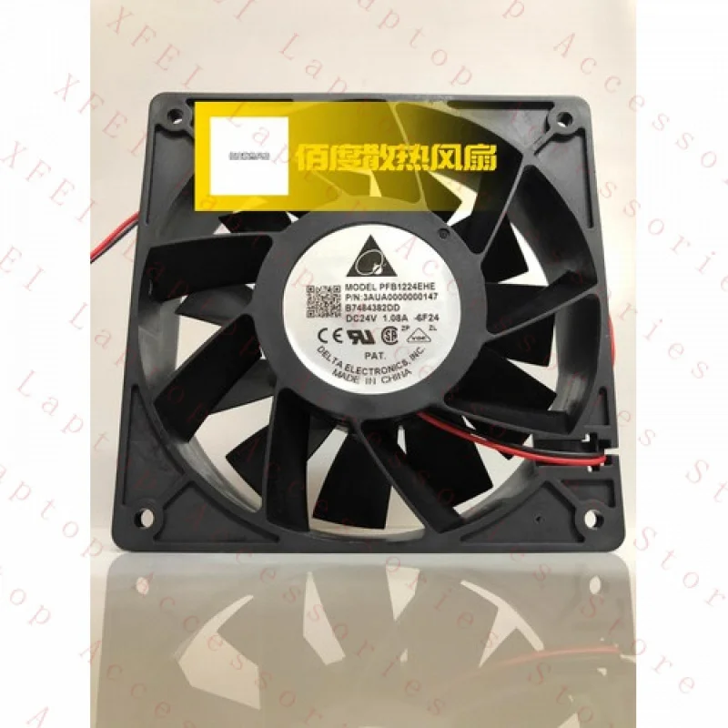 

F for Delta PFB1224EHE P/N:3AUA0000000147 DC24V 1.08A 12cm Inverter Cooling Fan