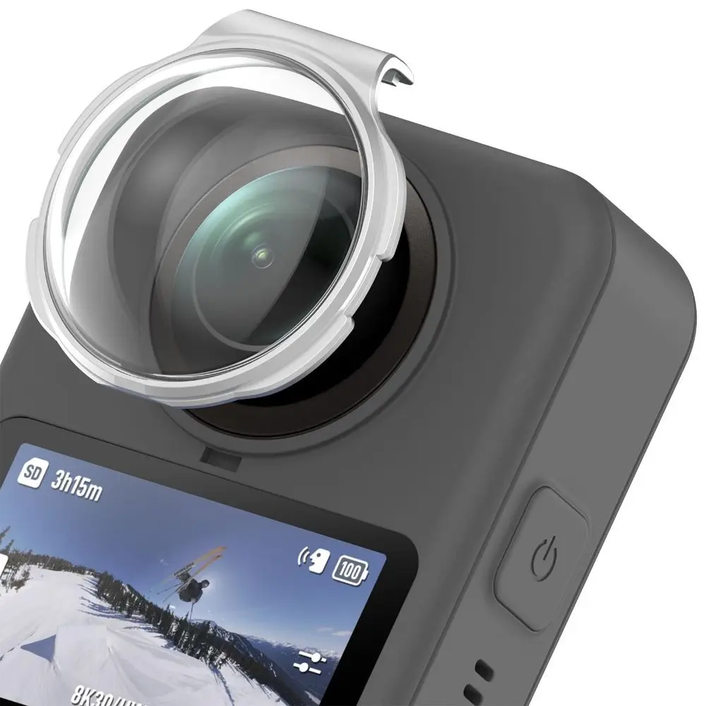 2 szt. Nowe szklane osłony obiektywu HD, odporne na zarysowania, nakładki ochronne na obiektyw do DJI Osmo 360, akcesoria do kamery — zdjęcie produktu 4