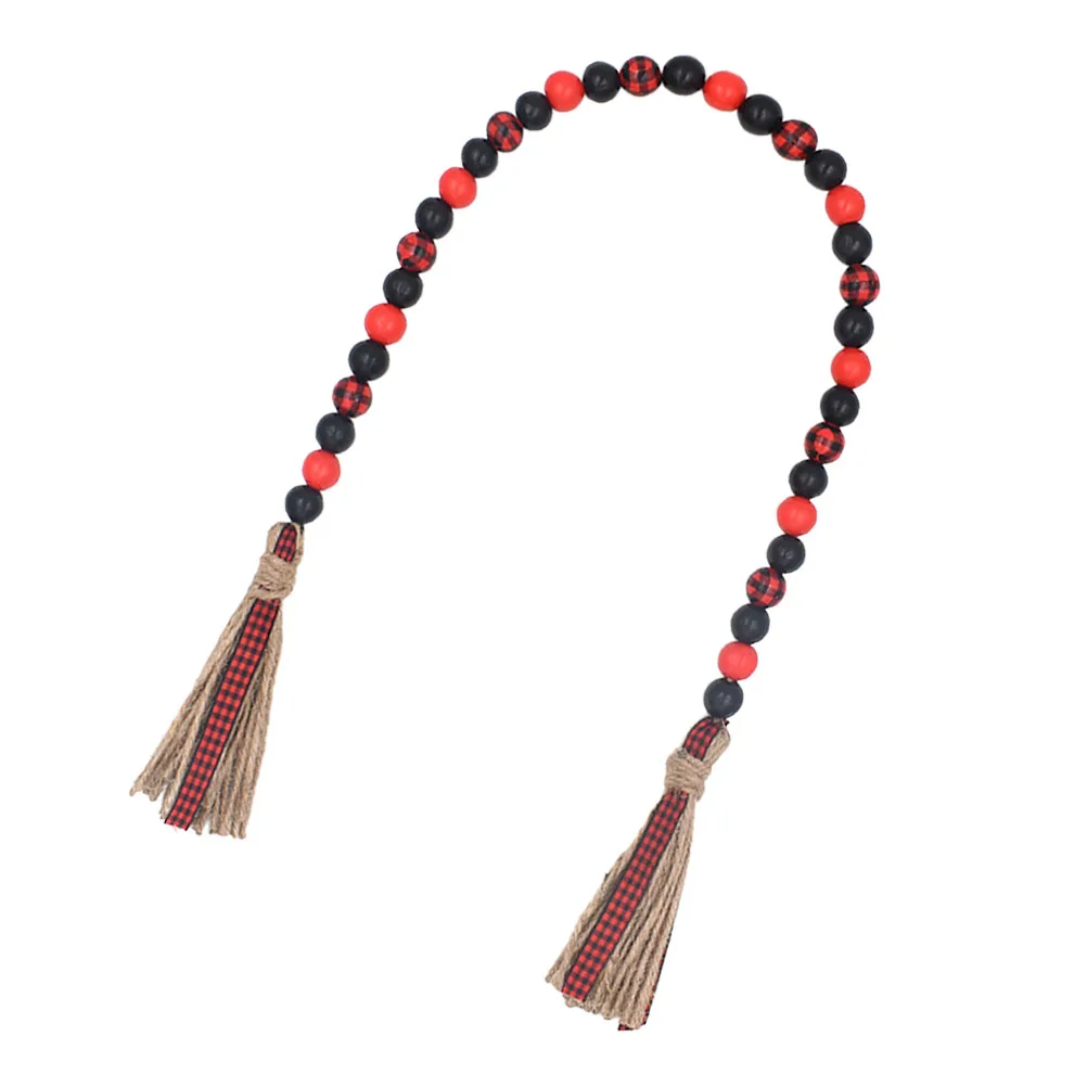 

1pc Wooden Bead Hanging Ornament Home Halloween Adornment. Halloween Pendant Decor Party Pendant Eco-Friendly Black