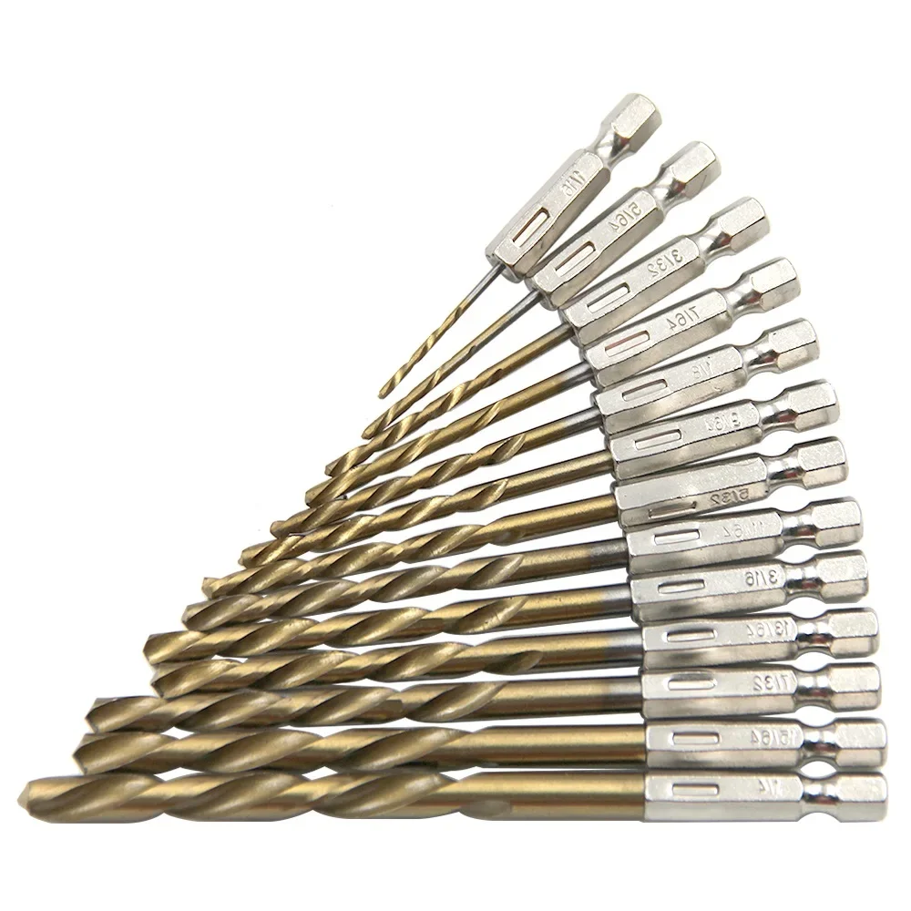 13pcs Drill Bits For British System 1/4 