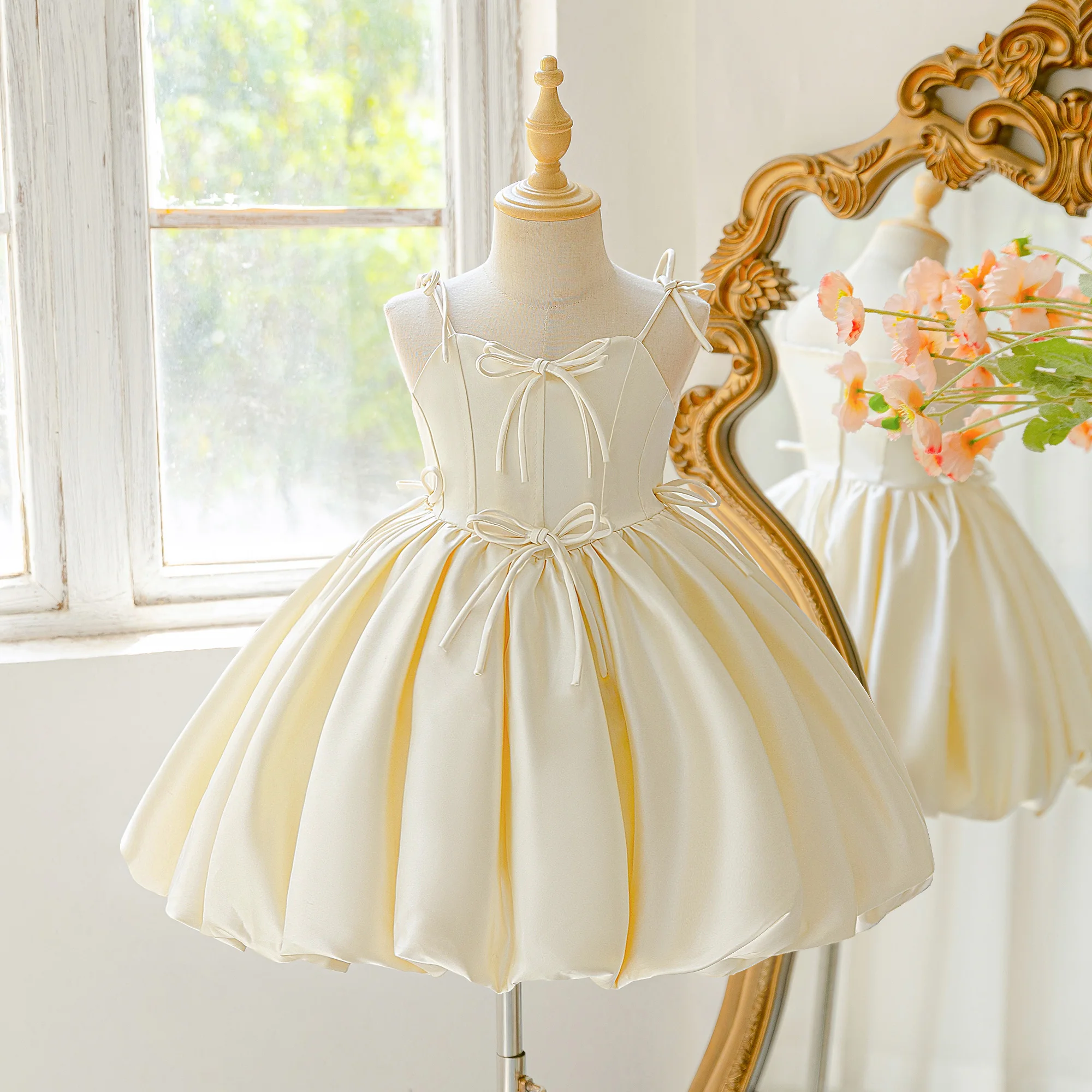 Sommer-Party-Hochzeitskleid für Mädchen, Weihnachtskostüm, elegantes Brautjungfernkleid, Geburtstags-Tutu, Prinzessinnenkleid, Mädchen-Neujahrskleid, Ballkleid, Vestido – Detail 5
