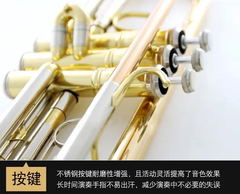 بوق، طلاء B مسطح ذهبي، مبتدئ، أصلي، بوق