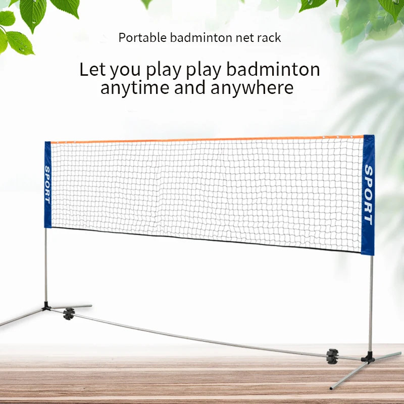 1pc 3.1m 4.1m 5.1m 6.1m Badminton net frame portable standard folding portable outdoor home outdoor simple frame doubles