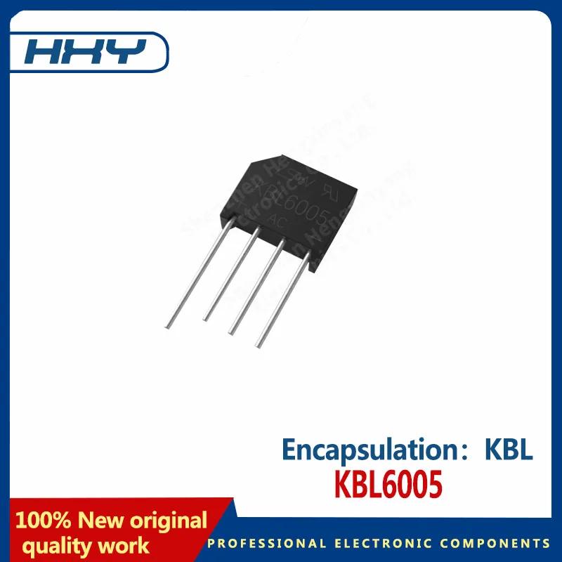 

10pcs KBL6005 KBL package 6A50V rectifier bridge diode