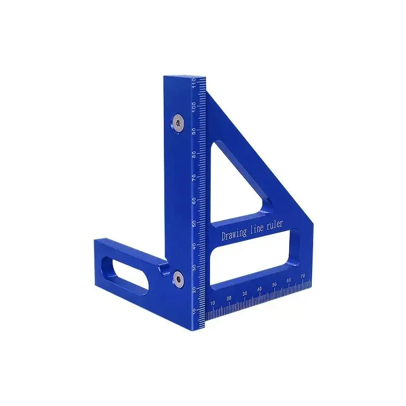 Woodworking Square Protractor Aluminum Alloy Miter Triangle Ruler High Precision Layout Measuring Tool for Engineer Carpenter image 3