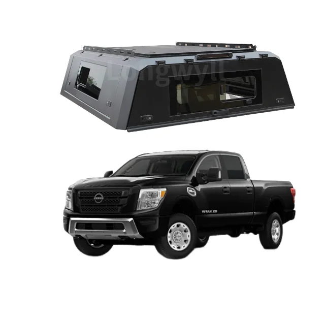 

Aluminum Samrtcap Topper for Nissan Titan Heavy-Duty Pickup Canopy for Camping Waterproof