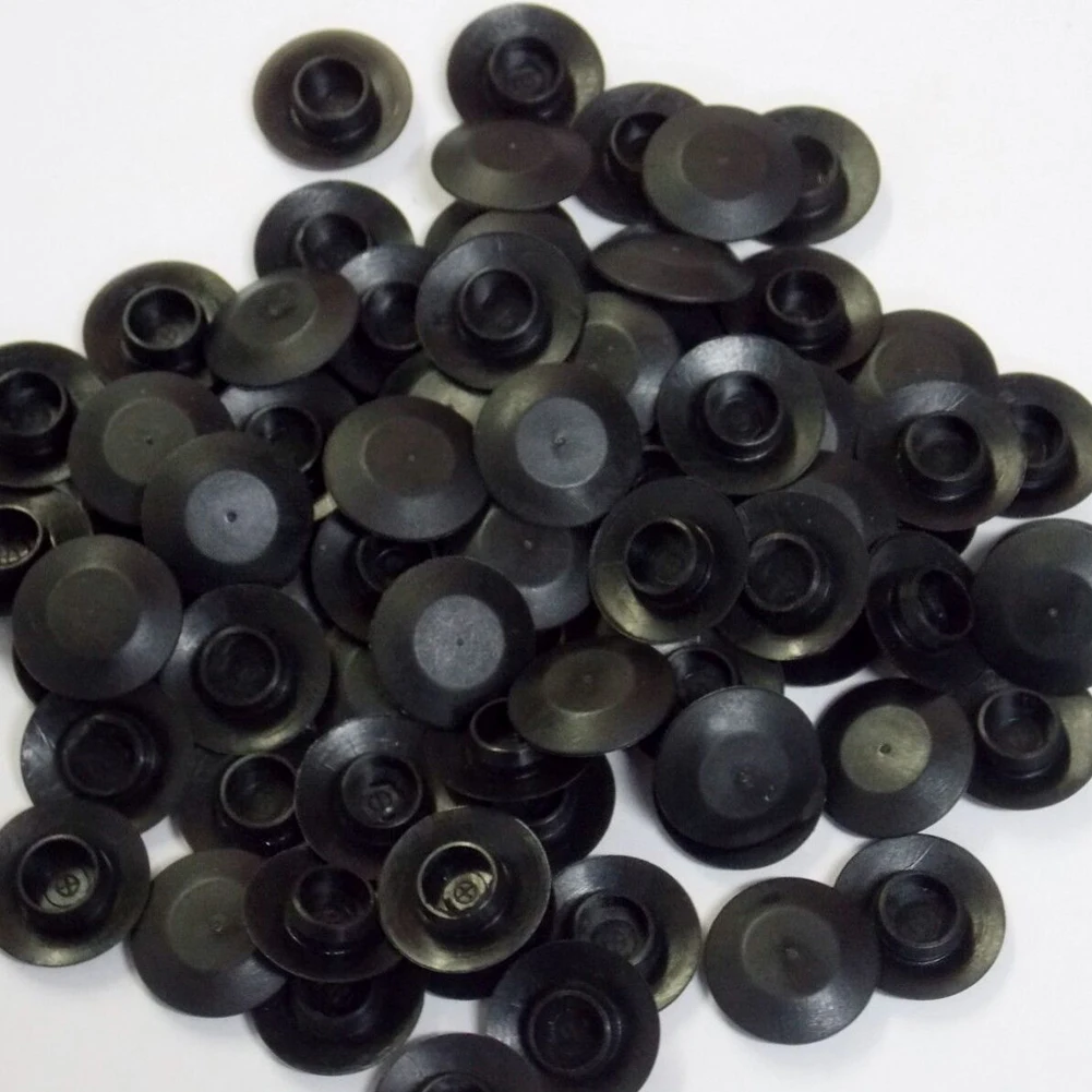 100PCS Car Door Rubber Plug Universal PVC Mount Black Rubber Body Sheet Metal Hole Plugs Acesssories