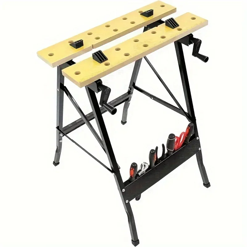 Height Adjustable Workbench Workbench Garage Wooden Top