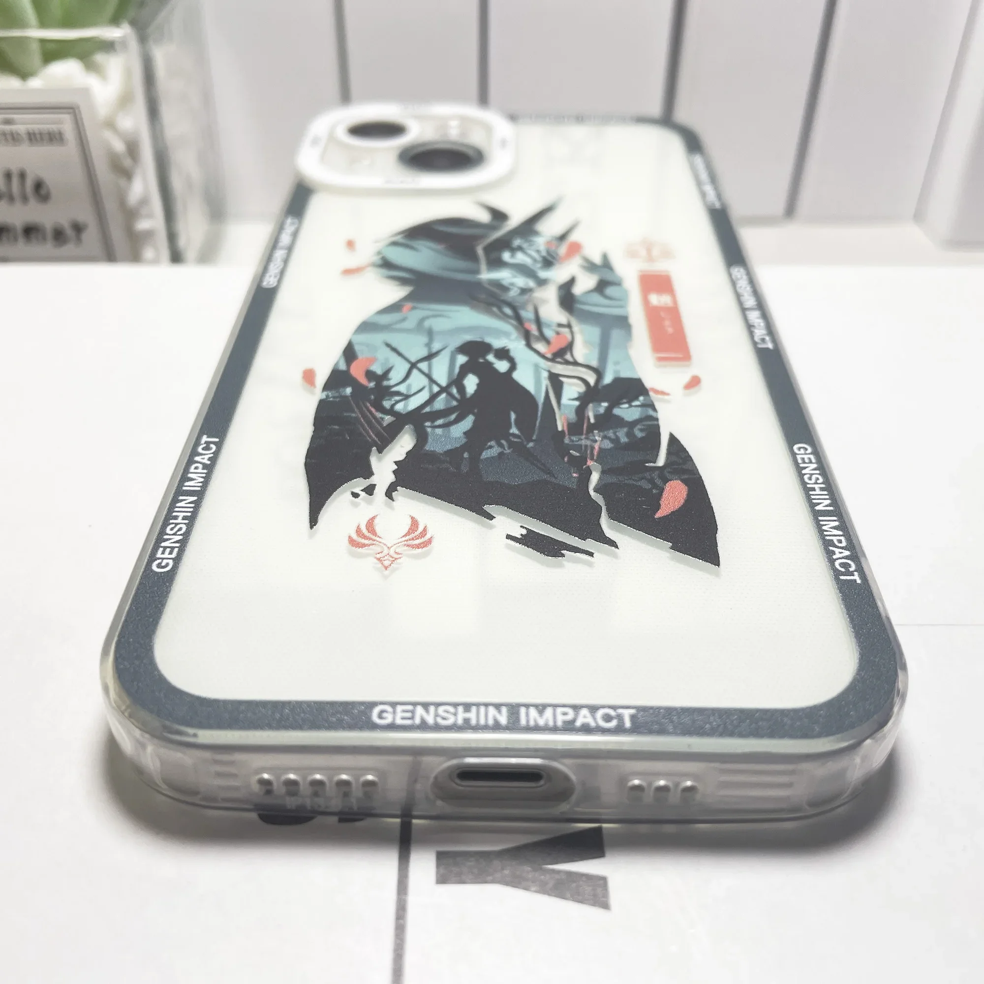 Genshin Impact Phone Case For iPhone 15 14 13 12 11 Pro Max Mini XS X XR SE 7 8 Plus Soft Cover HuTao Zhongli Raiden Shogun Xiao