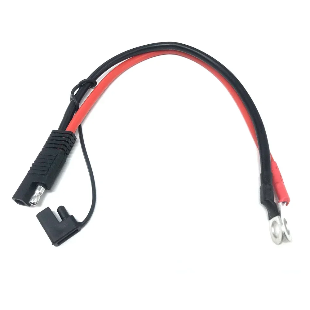 10AWG 30CM SAE To O Ring Terminal Harness 2 Pin Quick Disconnect Plug SAE Connection Solar Battery Work In -60 - 200 Celsius