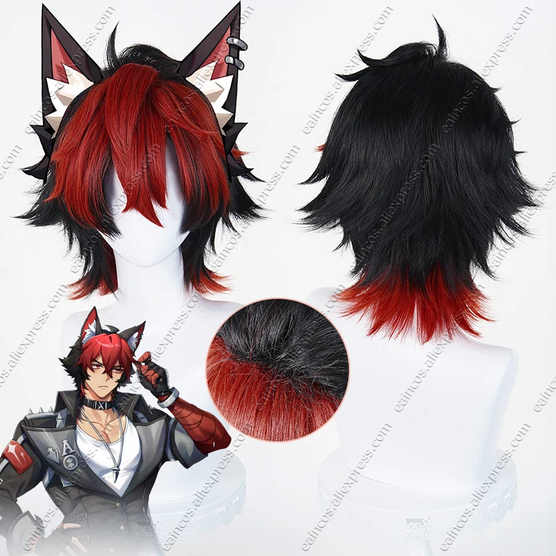 

ZZZ Komano Manato Косплей Парик 32 см Разноцветные Термостойкие Синтетические Волосы Хэллоуин Вечеринка