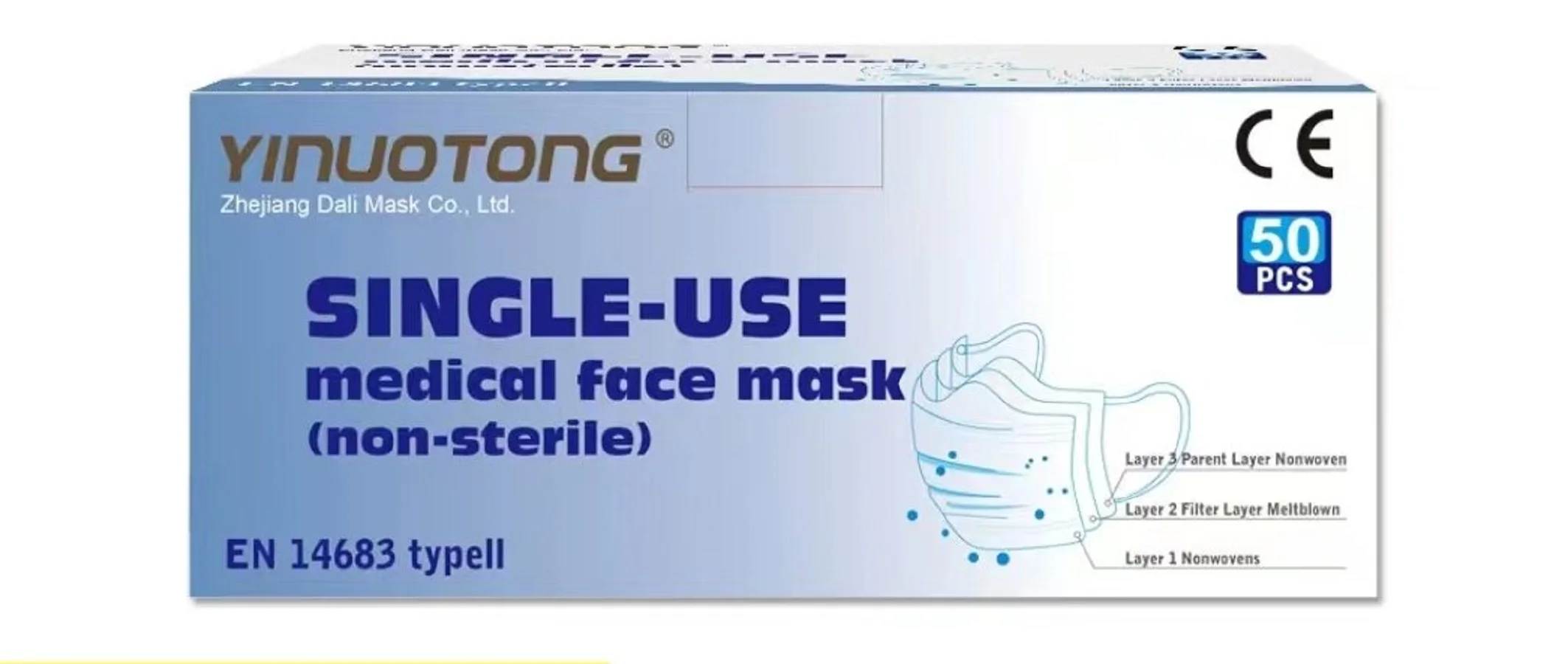 Adult  mask （One box has 50 pieces masks）.