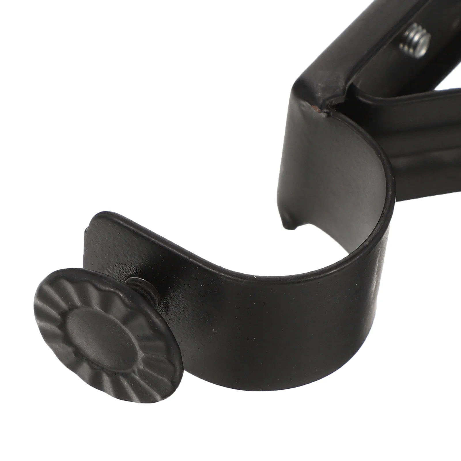 

2pcs Curtain Rod Brackets Iron Heavy Duty Wall Mounted Support For Window Drapery Rods Home Office Living Room Bedroom Decor