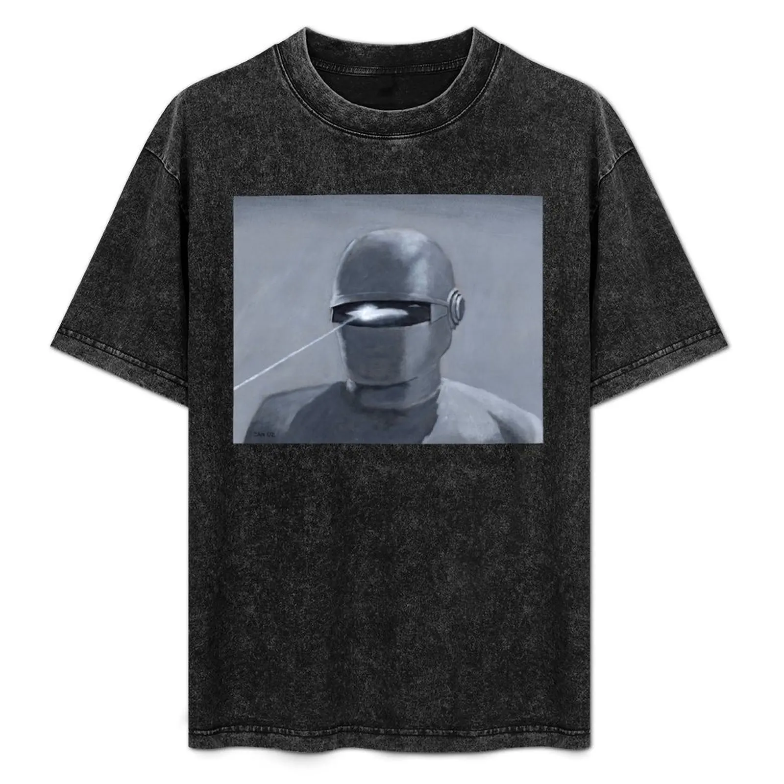 The Day the Earth Stood Still - Gort Acylic Painting T-Shirt Sporty Breathable Short Sleeve T-Shirt
