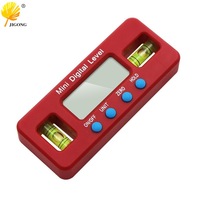 Inclinometer Angle ruler Digital Display Caliper Measuring Tool 100mm Strong Magnetic Level, Mini Electronic Digital Display Lev