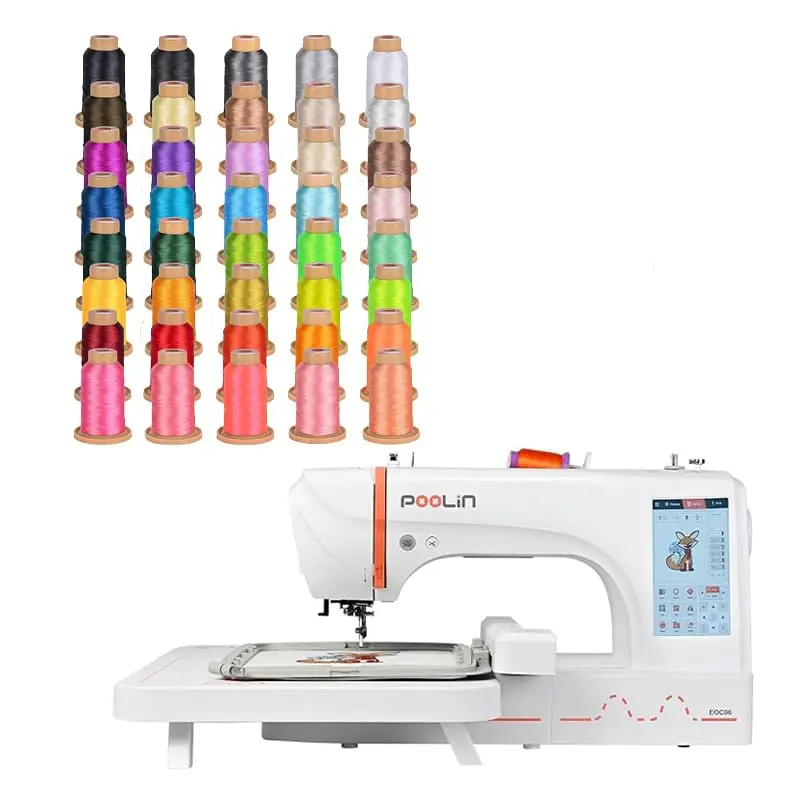 BEST OFFER POOLIN Single Head Embroidery Machine Computerized EOC06 For Start an Business 7.9