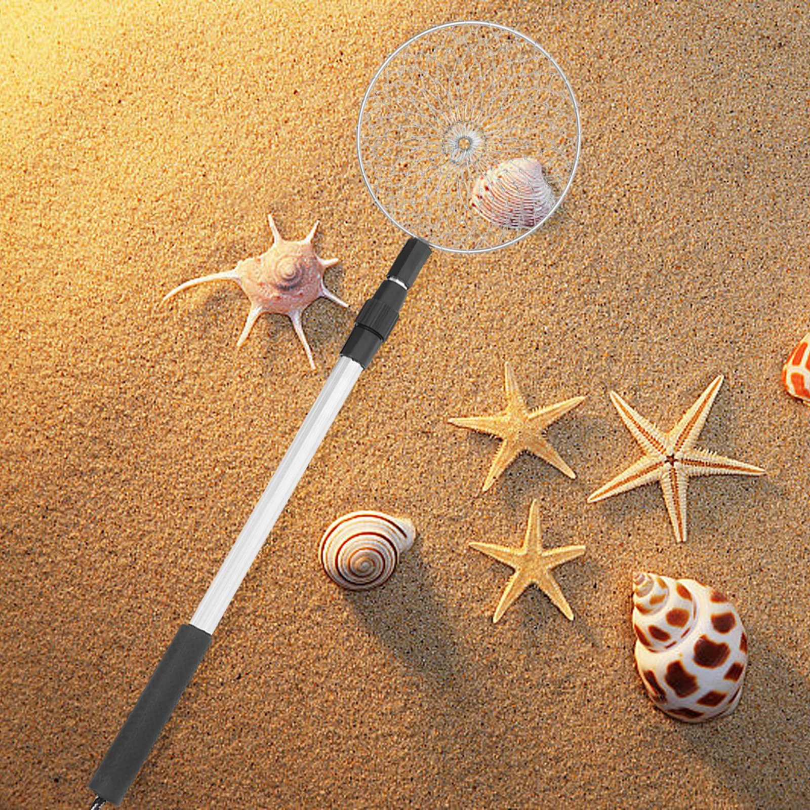 2 stücke Sand Sichter Kit Strand Scoop Shell Filter Werkzeug Wiederverwendbare Langlebige Schaufel Für Shell Picking Tragbare Outdoor Sommer Aktivität