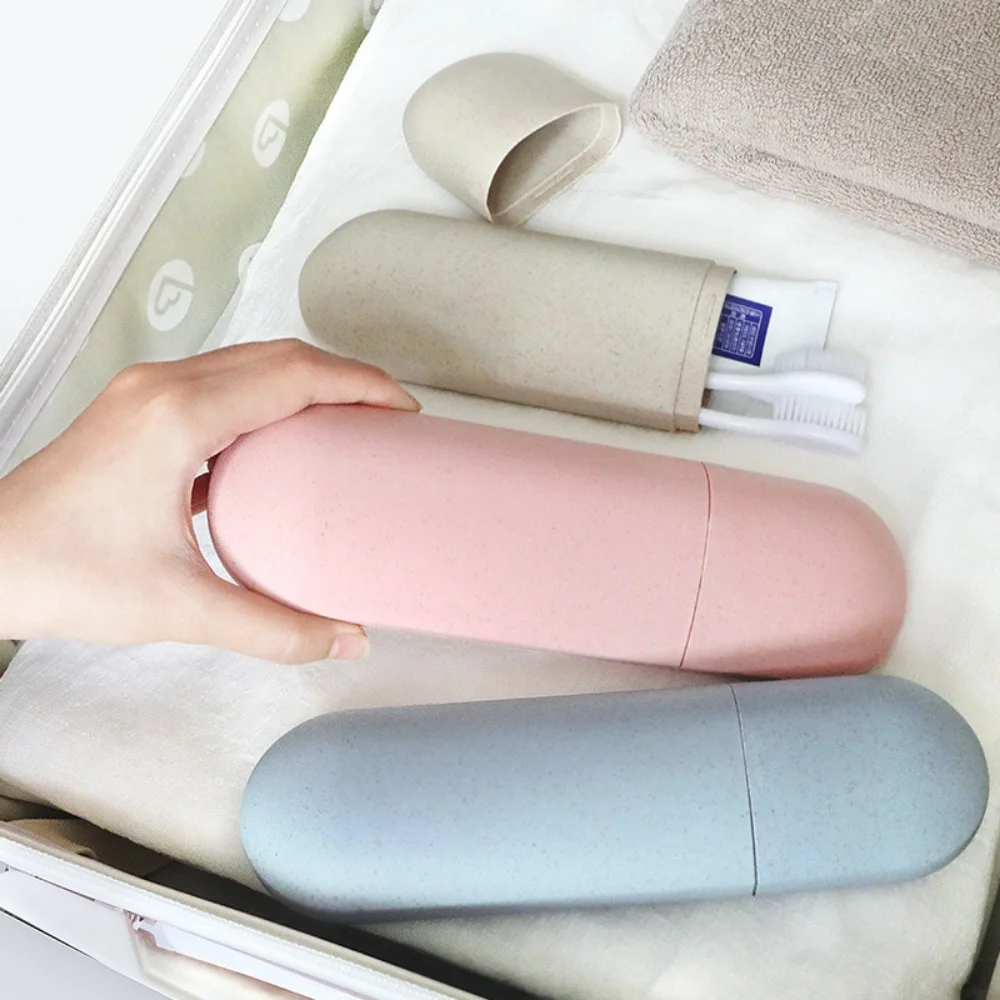 Large Toothbrush Tube Cover Case Cap Fashion Plastic Suitcase Holder Baggage Boarding Portable organizer Travel Accessories