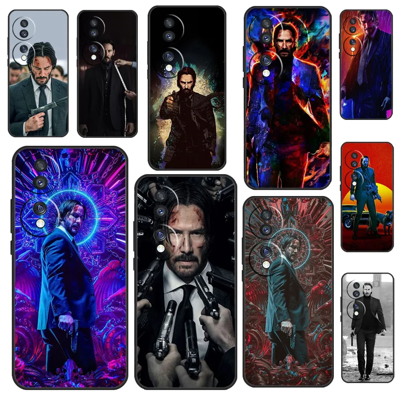 Keanu reeves Saint John Wick funda para Honor 200 Pro 50 70 90 X8a X9a X8 X9 X8b X9c X9b Honor Magic 7 Lite 5 6 Pro