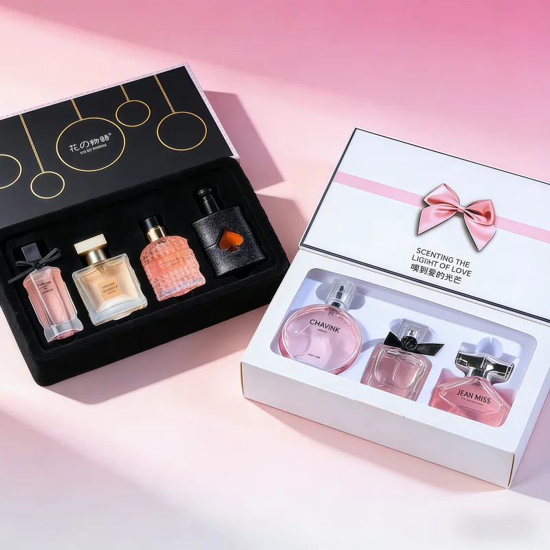 

4-Piece Arabian Perfume Gift Set for Men & Women Niche Light Fragrance Collection, Long Lasting Unisex Scents in Luxury Box