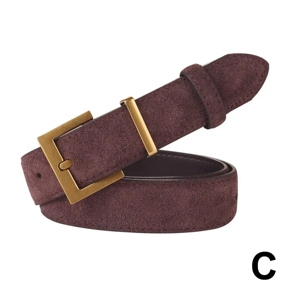 Ceinture skinny vintage pour femmes avec carré argenté, ceinture rétro, mode décontractée pour robes, vêtements en jean, degré classique, St K0U4