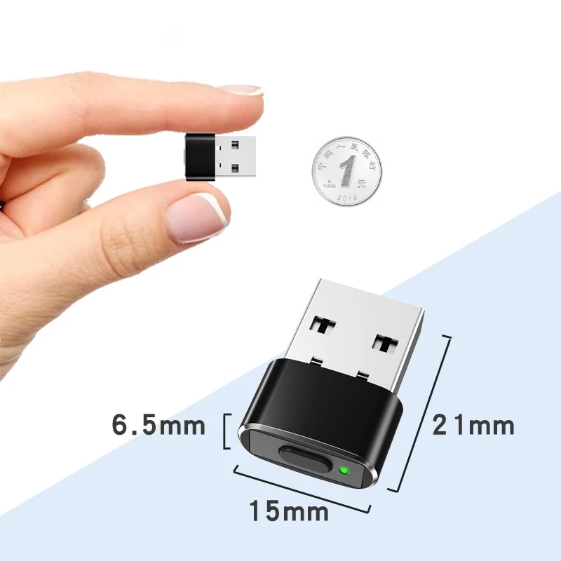 Undetectable Automatic Mover Mouse Jiggler USB Port Shaker Wiggler For Laptop Keeps Computer Awake Simulate Mouse Movement