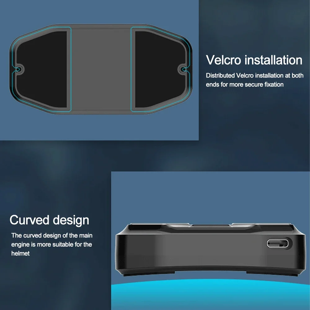 X-11 Motorcycle Helmet Headset Bluetooth 5.0 Handsfree Auto Answer IP67 Waterproof 2 In 1 Type-C For Earphone&Charging
