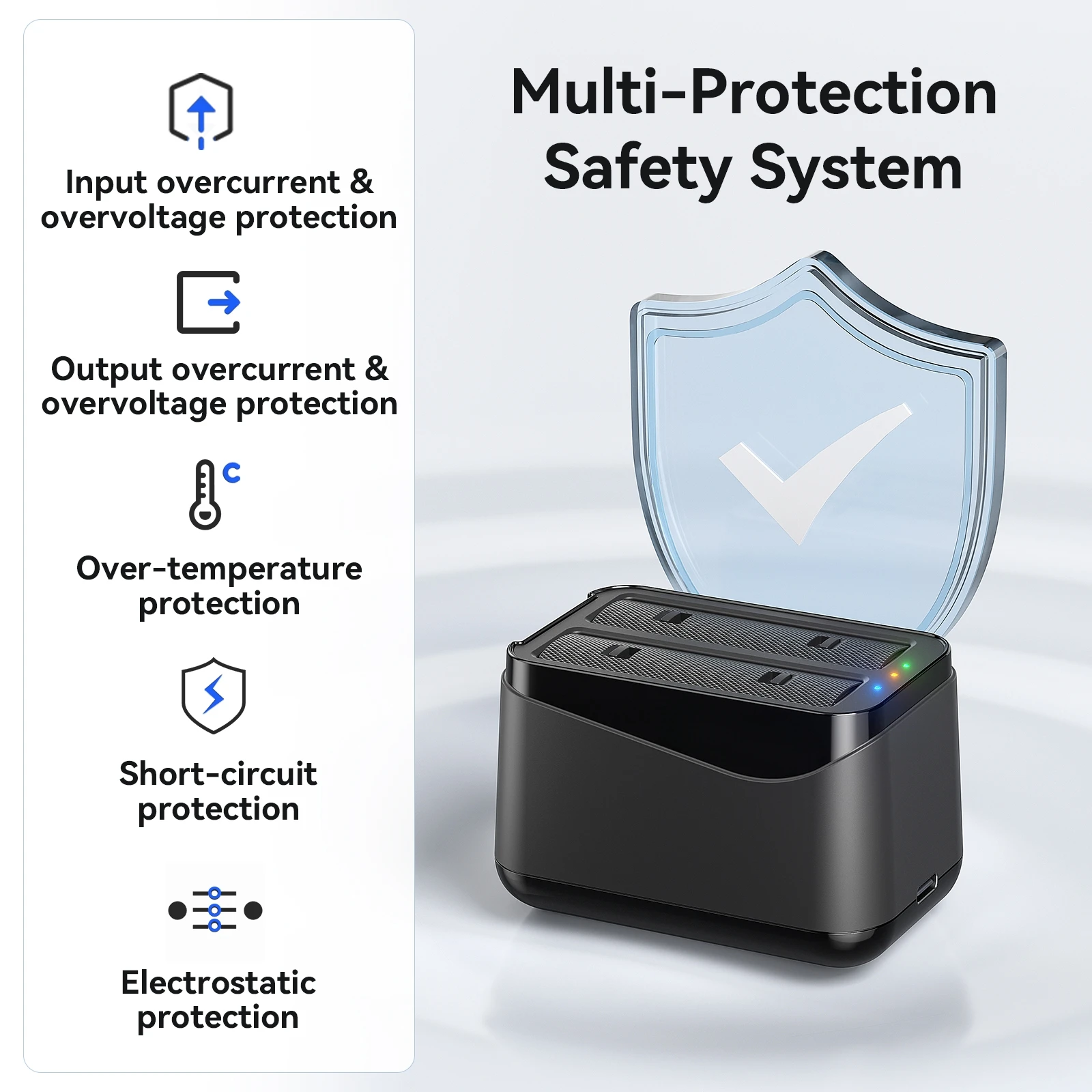 

Портативное быстрое зарядное устройство для Insta360 X4, воздушный аккумулятор, коробка для быстрой зарядки X4, аксессуары для воздушного зарядного устройства, функция предотвращения перегрузки
