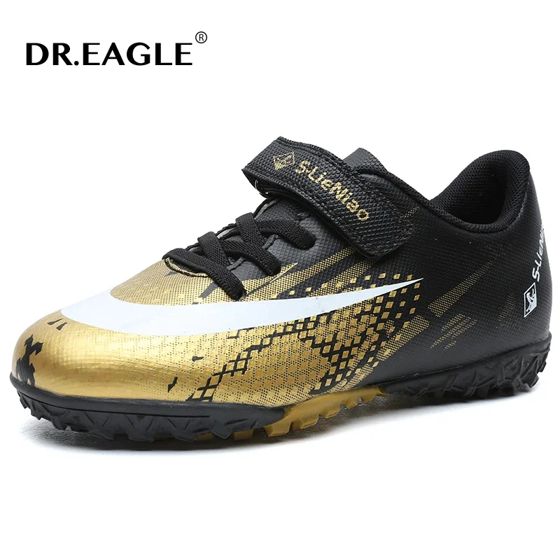 DR.EAGLE Cheap Professional Football Shoes Children Lightweight TF Sneakers Soccer Boys Kids Outdoor Futsal Sneakers Size 30-39