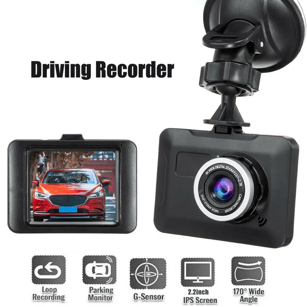 Car Dvr Video Recorder Dash Cam 1080P  3 In 1 Video Recorders With Rear View Camera 2.2 inch Recorder Dashcam Dvrs For Cars Dvr