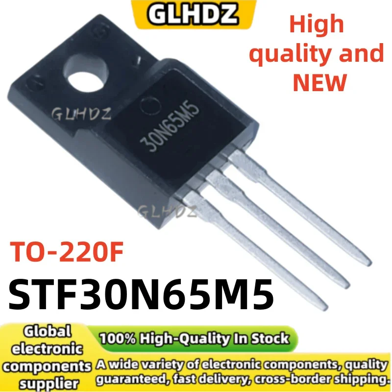 High quality 10PCS-30PCS/LOT STF30N65M5 30N65M5 TO-220F field-effect transistor In the warehouse