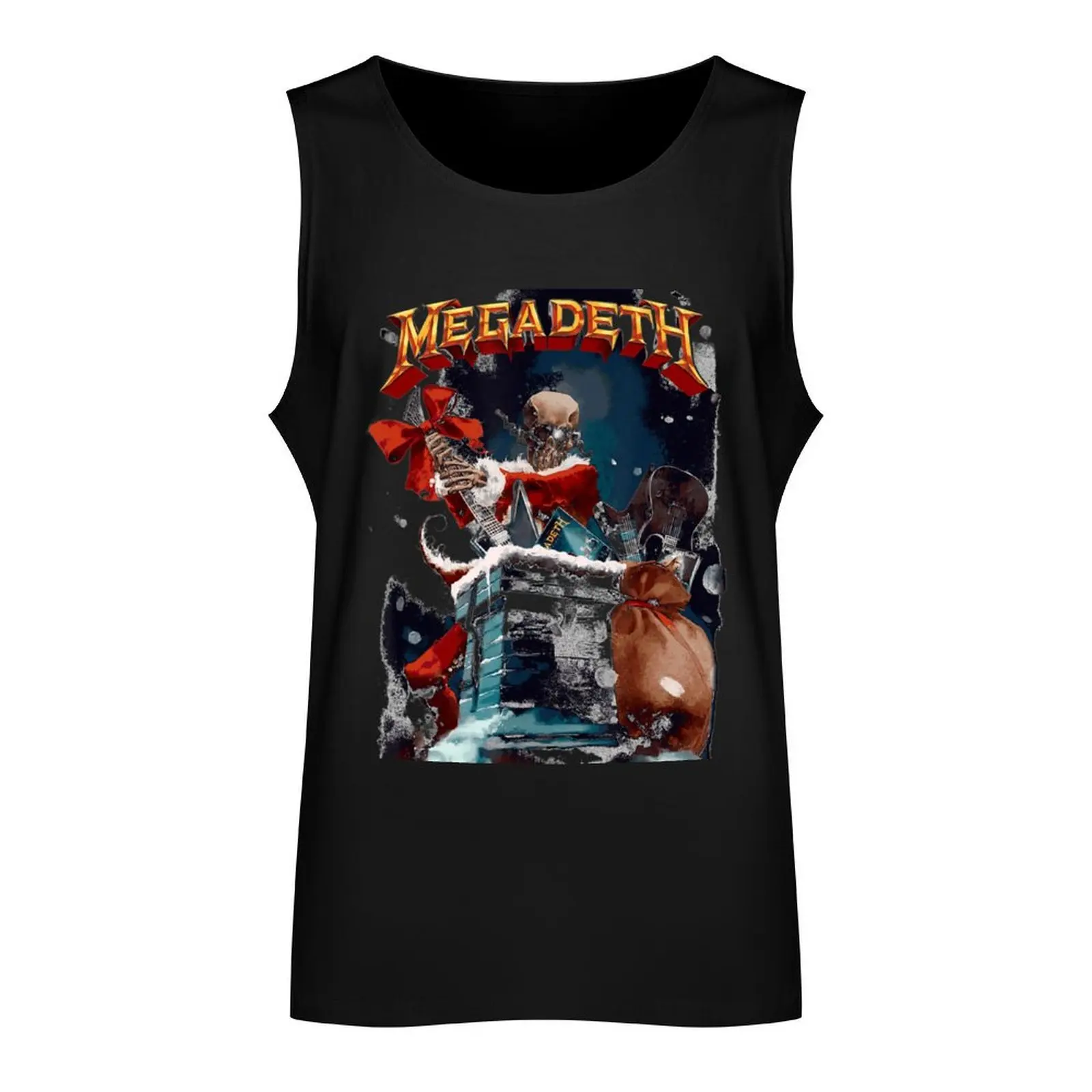 Mega Death Santa Vic Chimney Holiday Tank Top Short sleeve sleeveless shirts