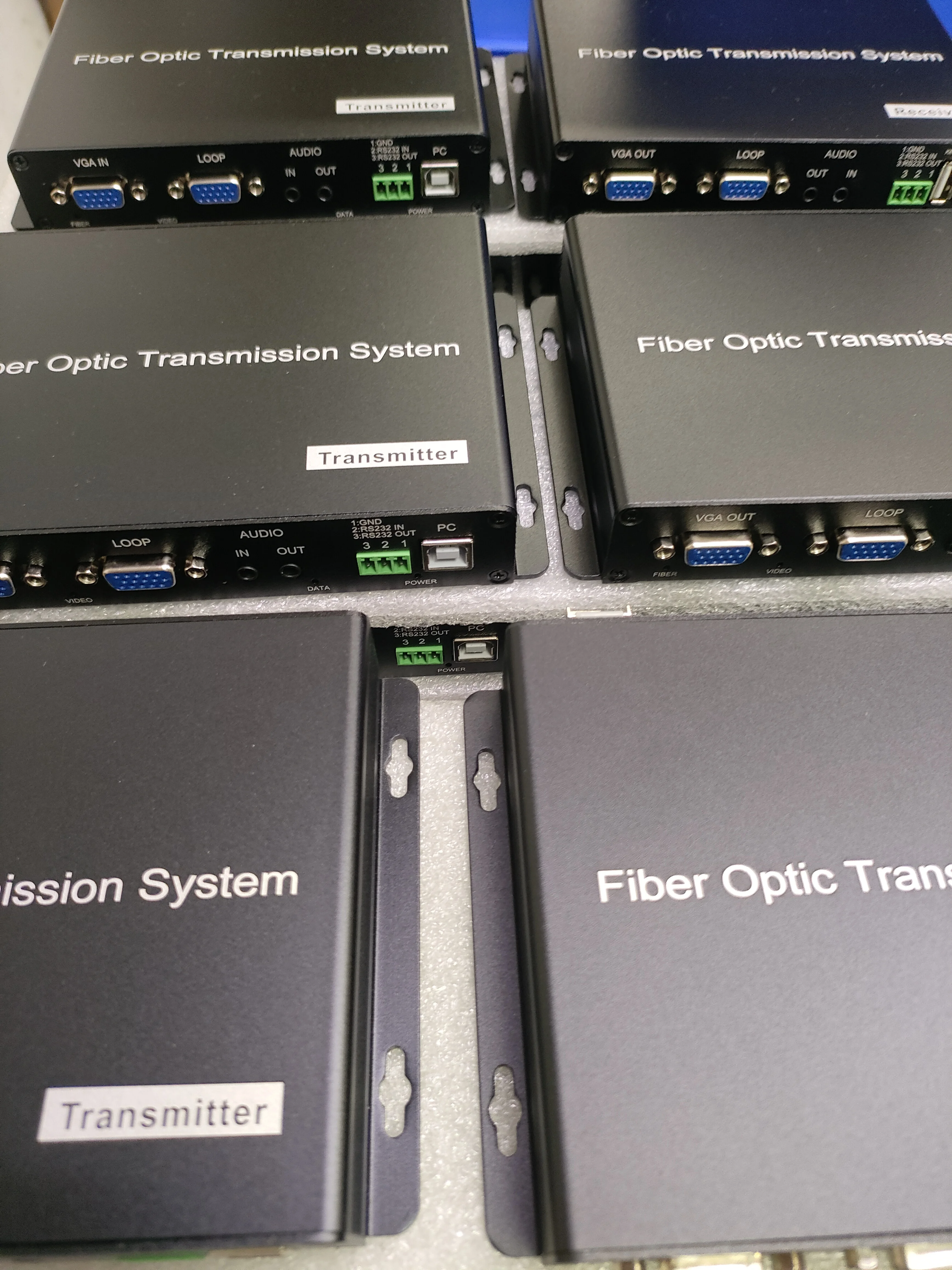 

1920x1080P@60Hz VGA Fiber Optical 10KM LC Converter extender transmitter receiver