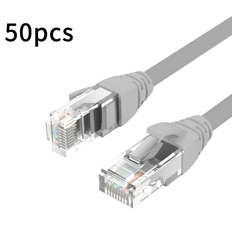 50Pcs Ethernet Kabel Cat6 Lan Kabel 0.3M/0.5M Utp RJ45 Netwerk Patch Kabel Voor Ps Pc internet Modem Router