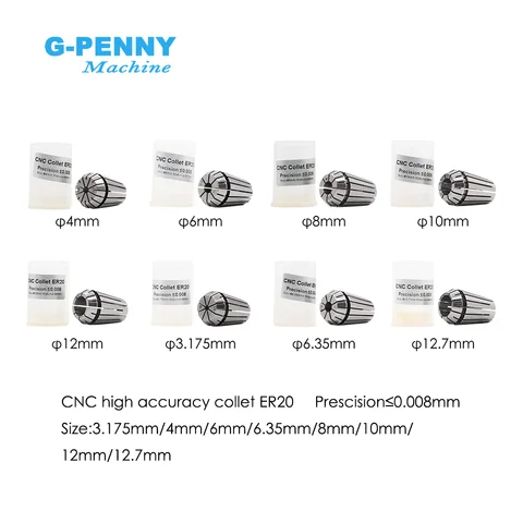 G-Penny 2.2kw ER20 Water Cooled Spindle Kit CNC Spindle Motor 80*230 & Huanyang Inverter & 80mm Bracket & Water Pump & Collets