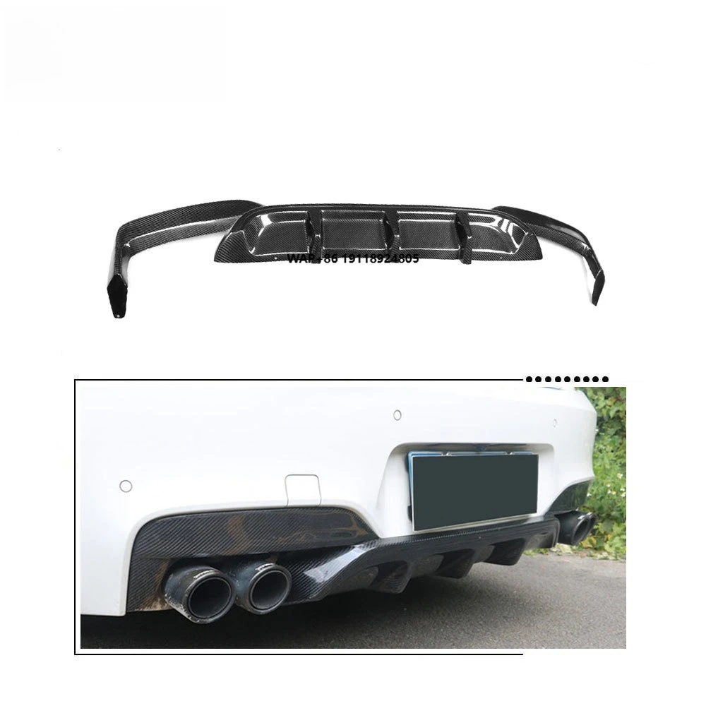 

V Styler Carbon Fiber Rear Diffuser Lip for BMW-F06 F12 F13 M Tech 2014