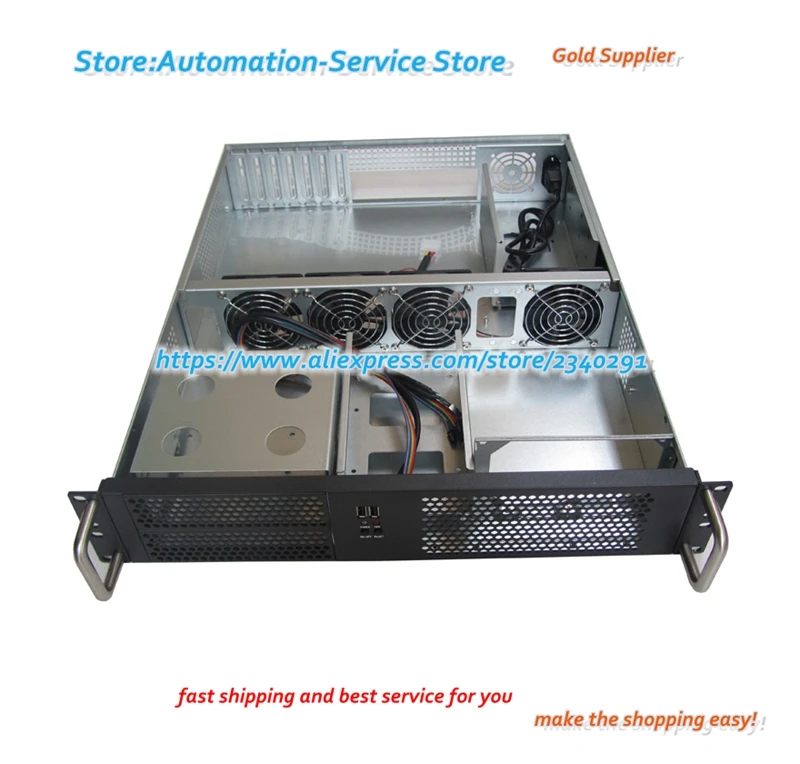 Doltish-Châssis d'ordinateur industriel, composants de châssis HDD, grande position de puissance, 2U