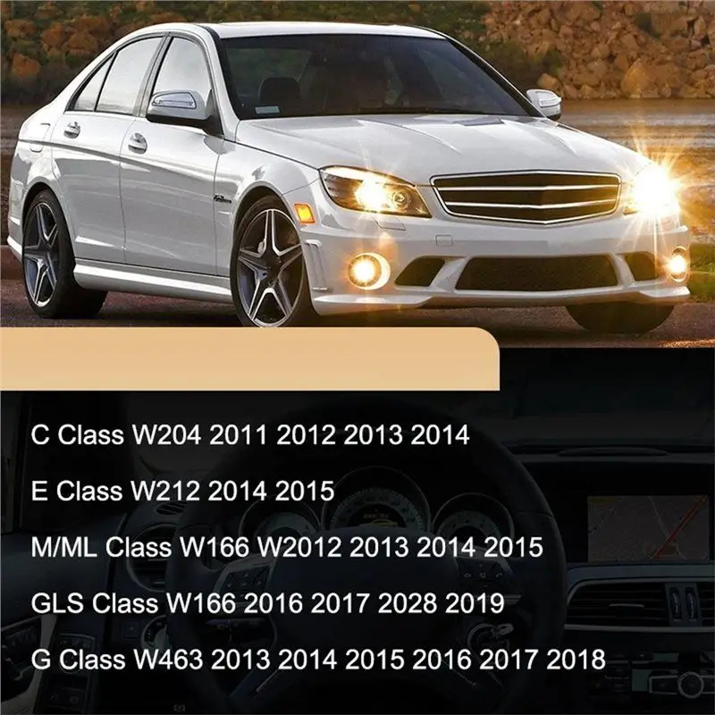 الكروم الغطاء العلوي الكسوة لمرسيدس بنز C E M ML GL GLS G Class عجلة توجيه السيارة W204 W212 W166 W463