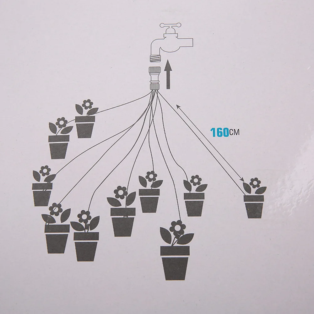 Drip Irrigation Kit Plant Watering System Adjustable Micro Irrigation Water-Saving System For Garden Greenhouse Pot Plants