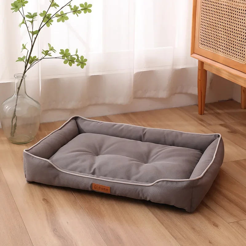 Waterproof Dog Bed 600D Oxford Pet Dogs Beds for All Seasons Thickened PP Cotton Filling Bite-resistant Pet Mat Dog Accessories