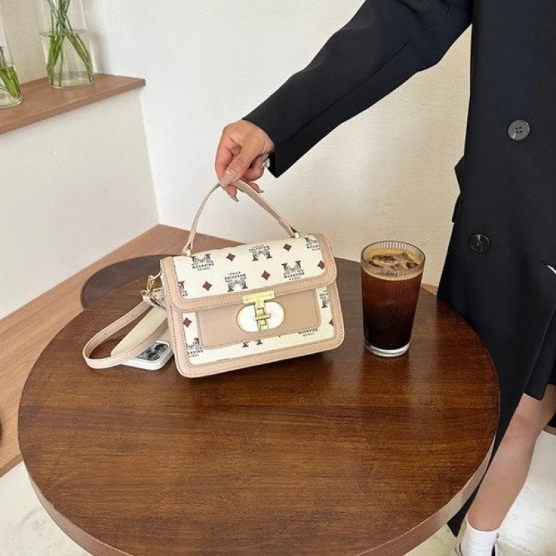 

Роскошная женская большая сумка из кожи премиум-класса с элитным парижским стильным винтажным винтажным образцом ​