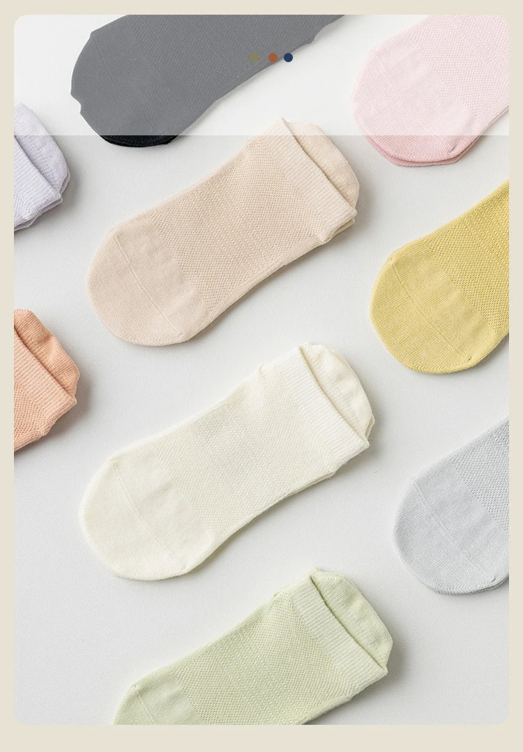 4 Paar rutschfeste Yoga-Socken für Damen, Baumwolle, niedrig geschnitten, Pilates-Socken, Gym, Fitness, Tanz, Sport, Bodensocken mit kurzem Griff – Detail 11