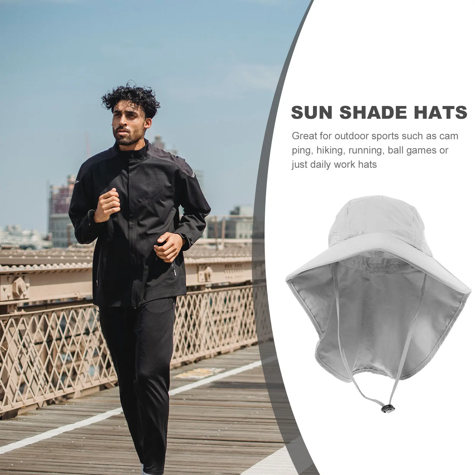 

Wide Brim Sun Hat for Men and Women Uv Protection Lightweight Washable Outdoor Camping Hiking Beach Travel Summer Shade Visor