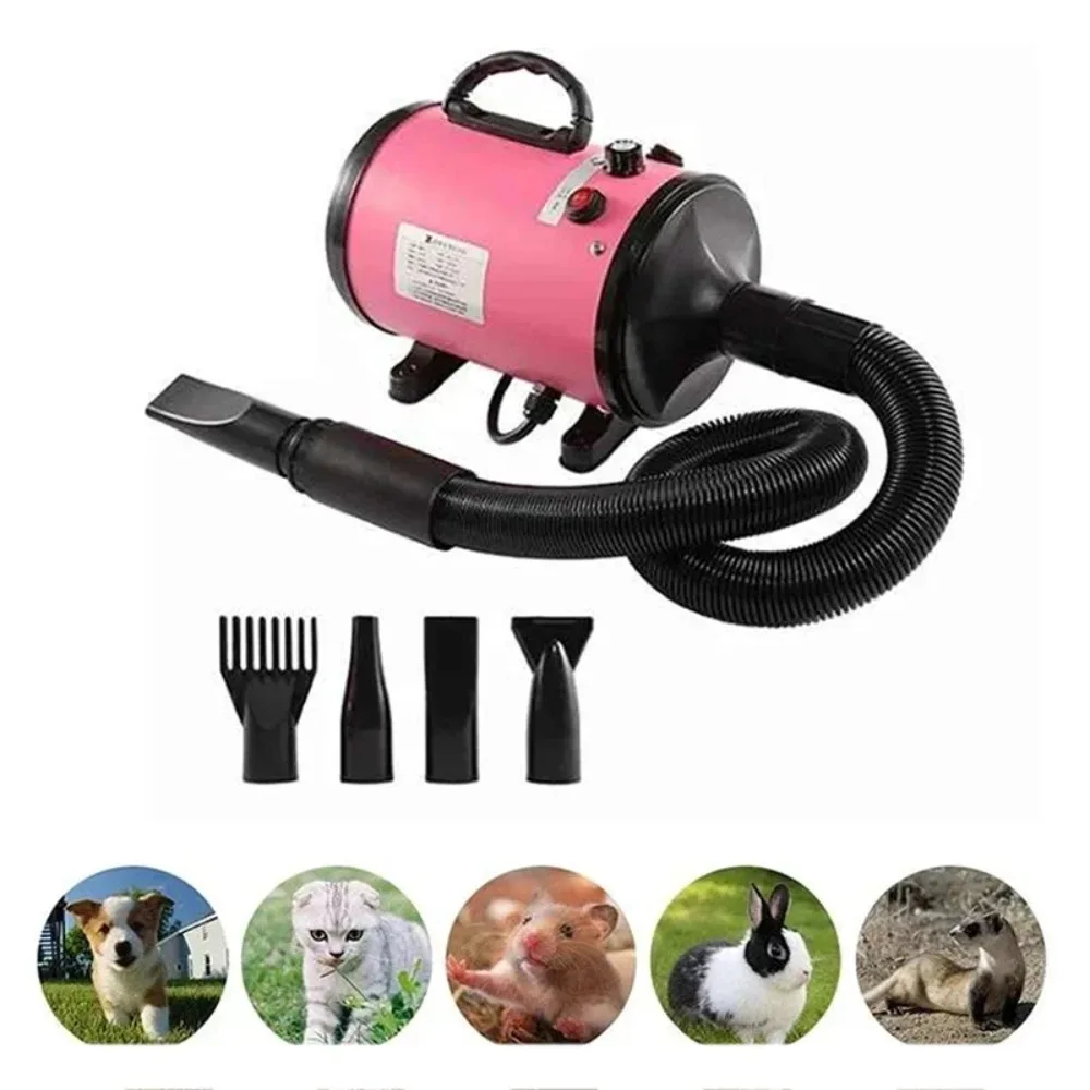 NEW Professional Hair Dryer for Cats and Dogs Blower Heating Temperature Adjustable Different Nozzles  مجففات شعر  Hair Dryer