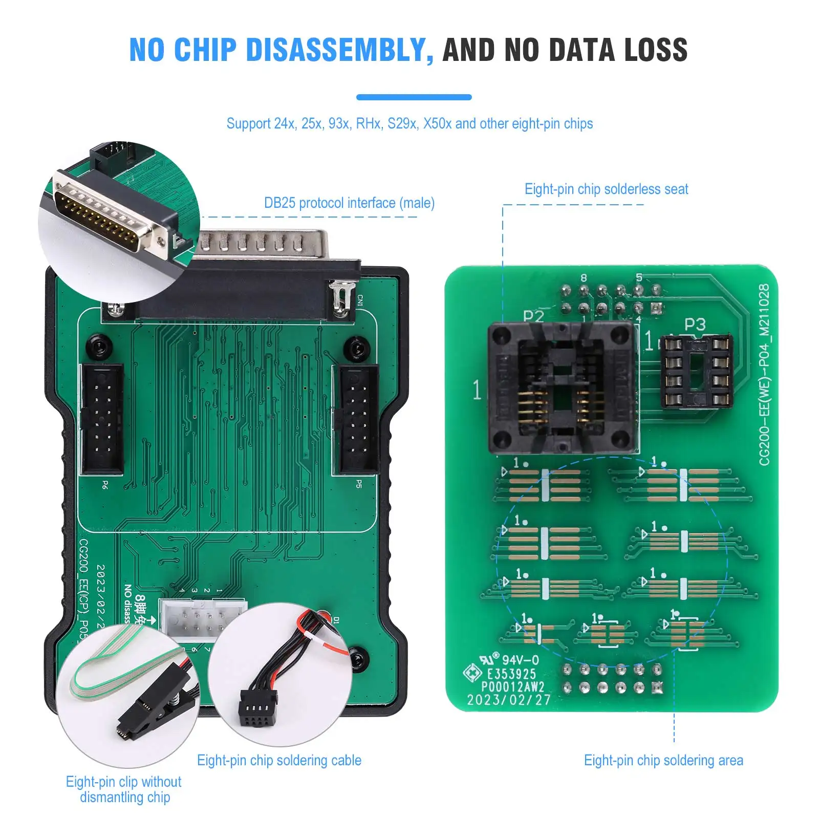 CGDI CG100X New Generation Programmer for Airbag Reset Mileage Adjustment and Chip Reading Support MQB