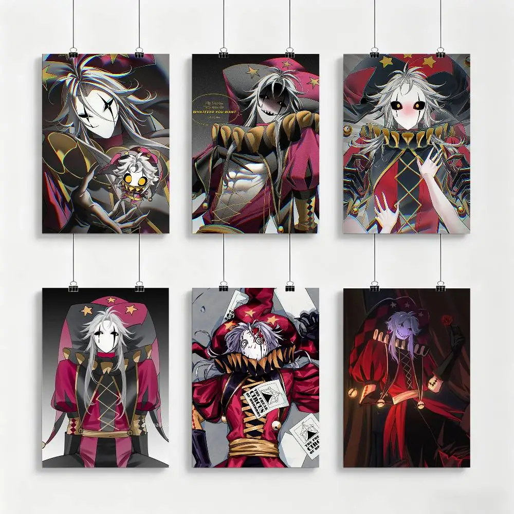 P-Pierrot The S-Silent Clown Poster Waterproof Wall Art Sticker For Bar Living Room Vintage Decor High Quality Print Gift