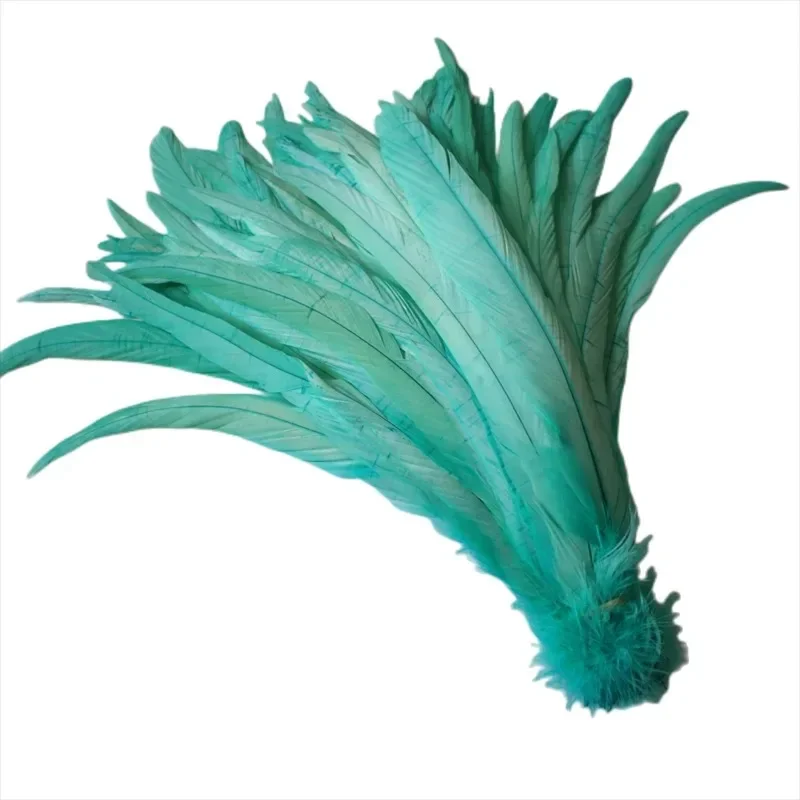 Wholesale 100Pcs/Lot All Sizes Colored Rooster Feathers for Crafts Fly Tying Materials Long Pheasant Carnival Wedding Decoration
