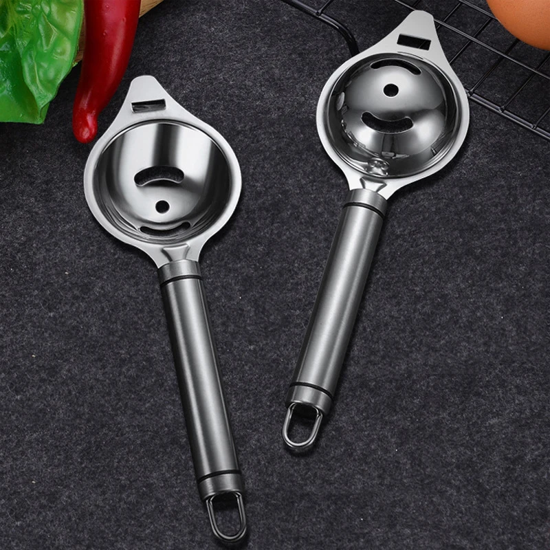 Stainless Steel Tools Egg White Separator Eggs Yolk Filter Gadgets Kitchen Accessories Separating Funnel Spoon Divider Utensils