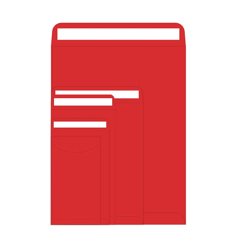 50Pcs Pocket Money Envelope Red Paper Envelope Mariage Wedding Invitation Bag Self Adhesive Decorative Envelopes Stationery