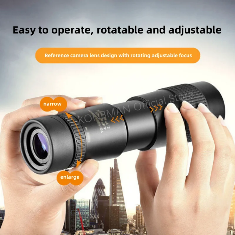 Monocular Telescope 10-300x40 High-power High-definition Zoom Mini Telescope with Phone Clip Telescope Zoom Hunting Camping